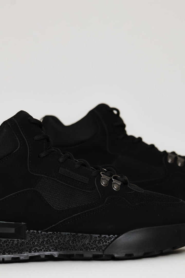 Play 18 Nubuck Mesh Sneaker - Black