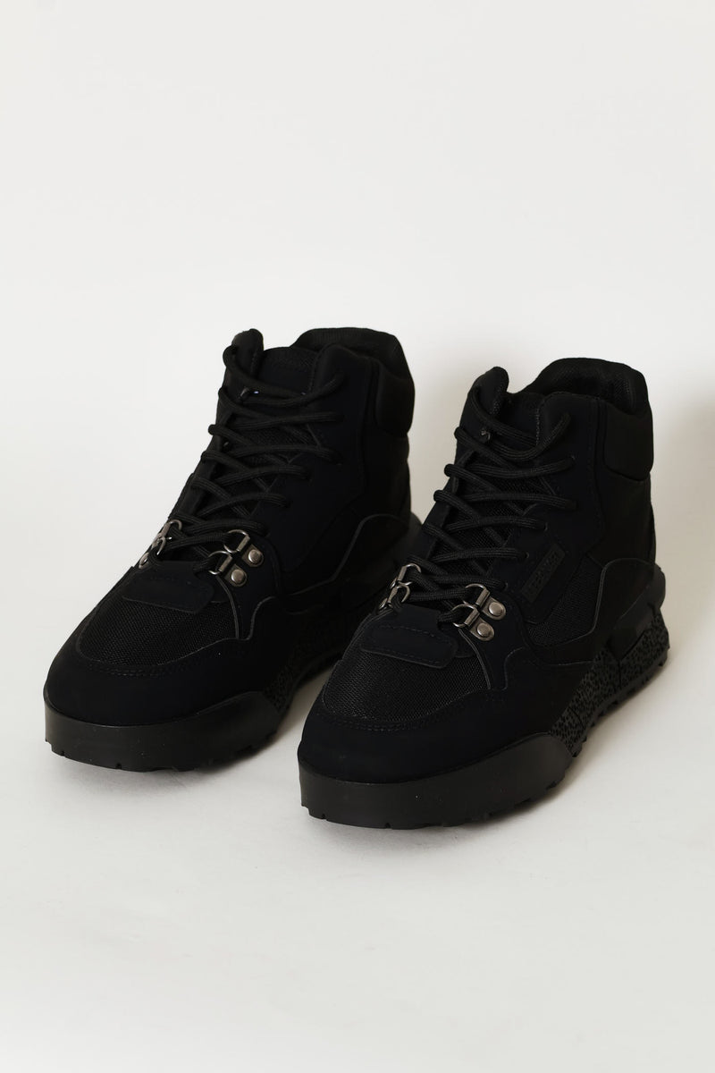 Play 18 Nubuck Mesh Sneaker - Black