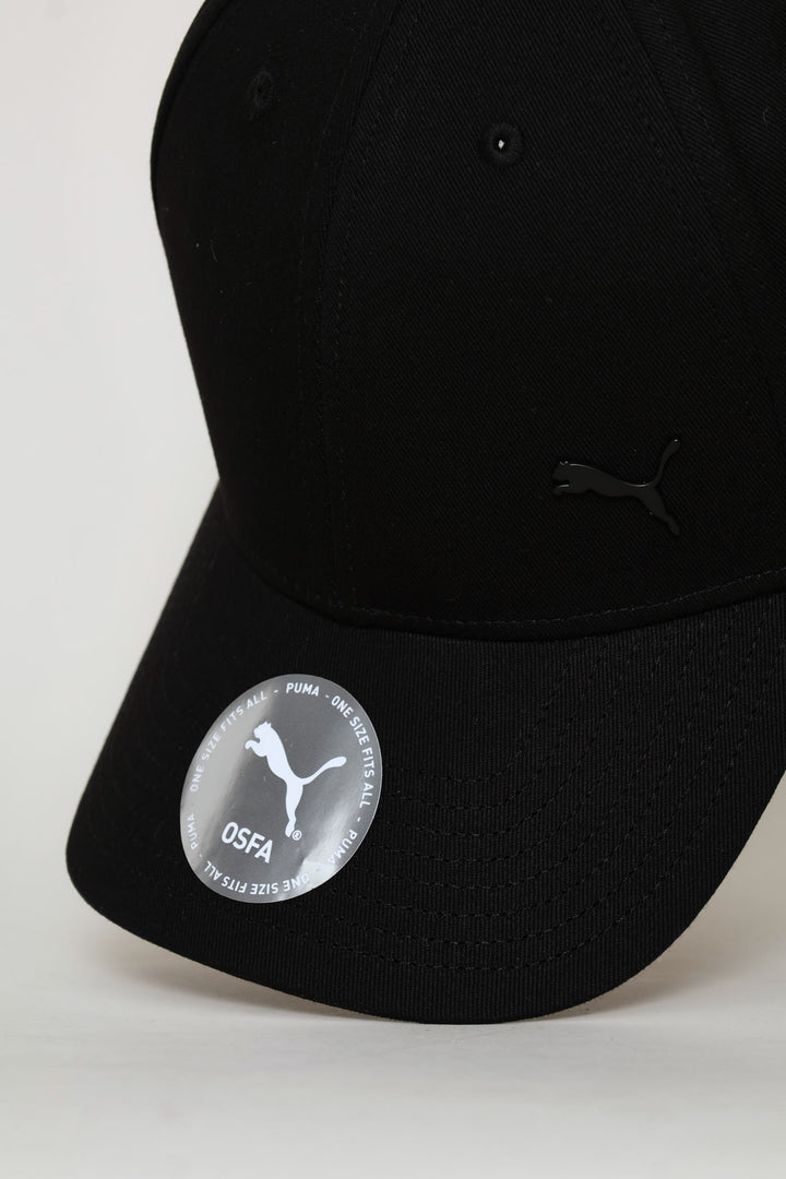 Essential Levated Metal Cat Baseball Cap - Black