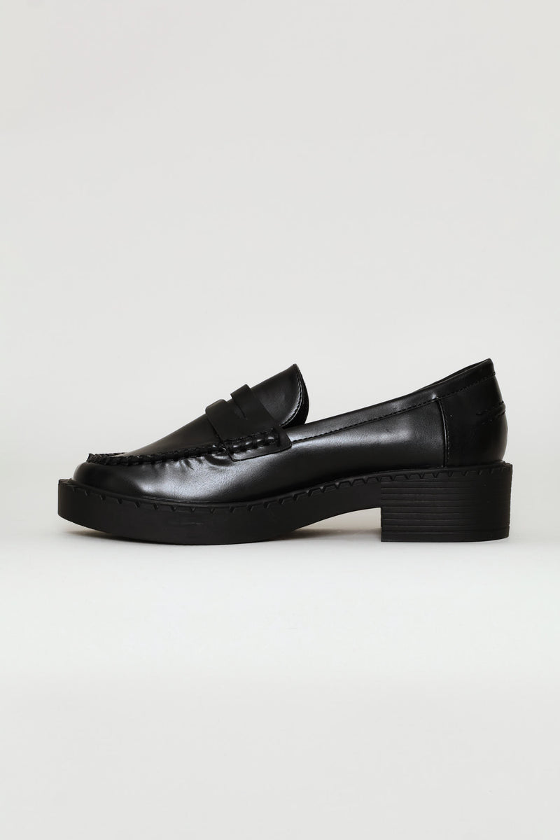 Penny Moccasin Loafer - Black