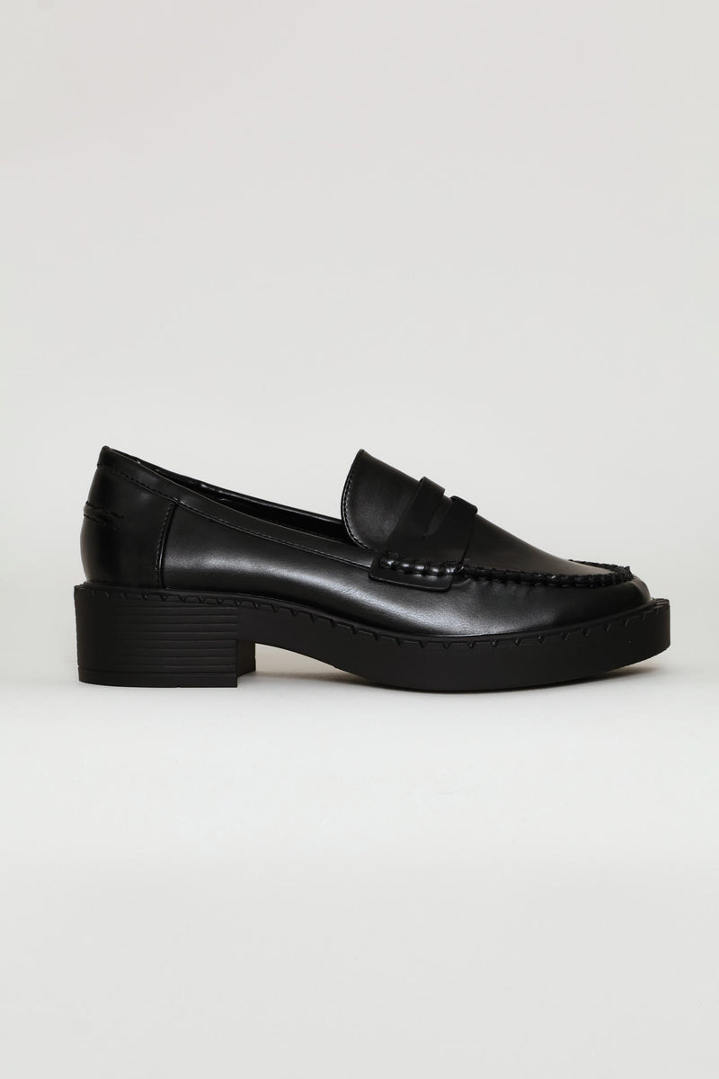 Penny Moccasin Loafer - Black
