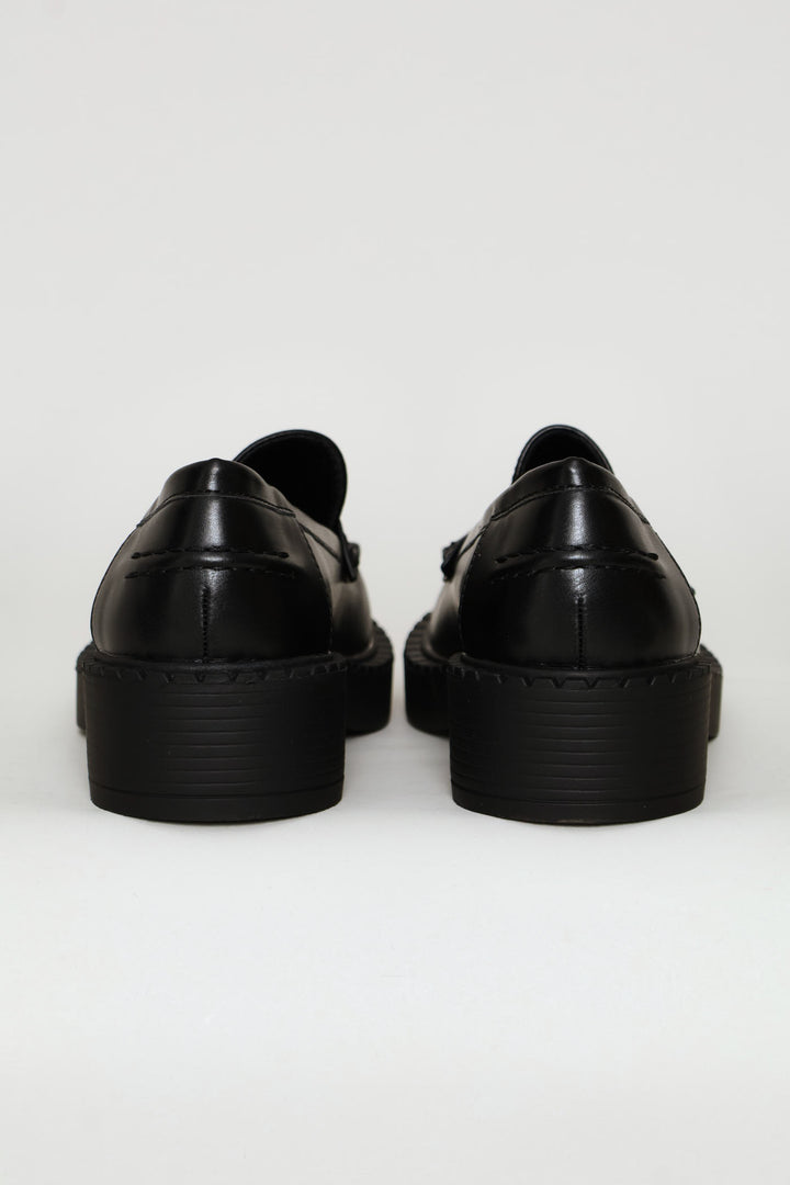 Penny Moccasin Loafer - Black