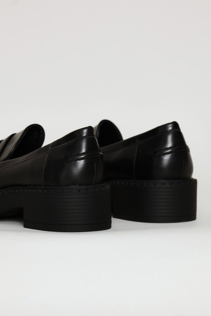 Penny Moccasin Loafer - Black