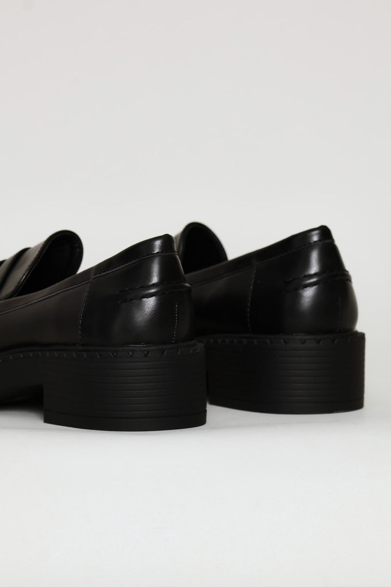 Penny Moccasin Loafer - Black