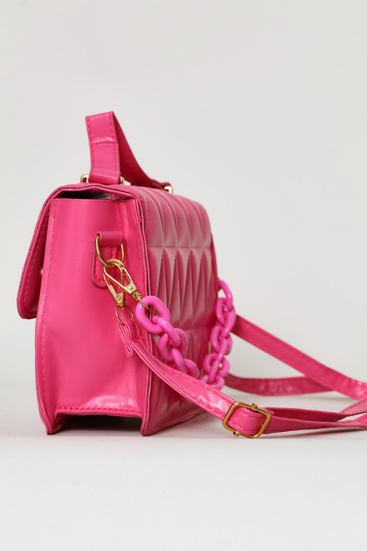 Girls Chain Sling Bag - Lilac