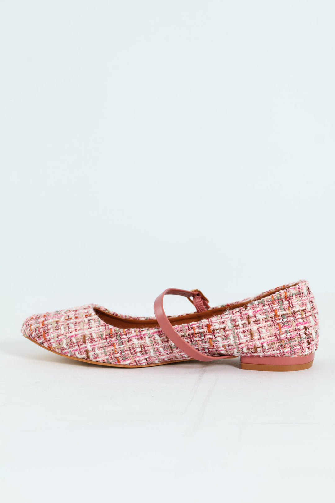 Tweed Maryjane Pump - Pink