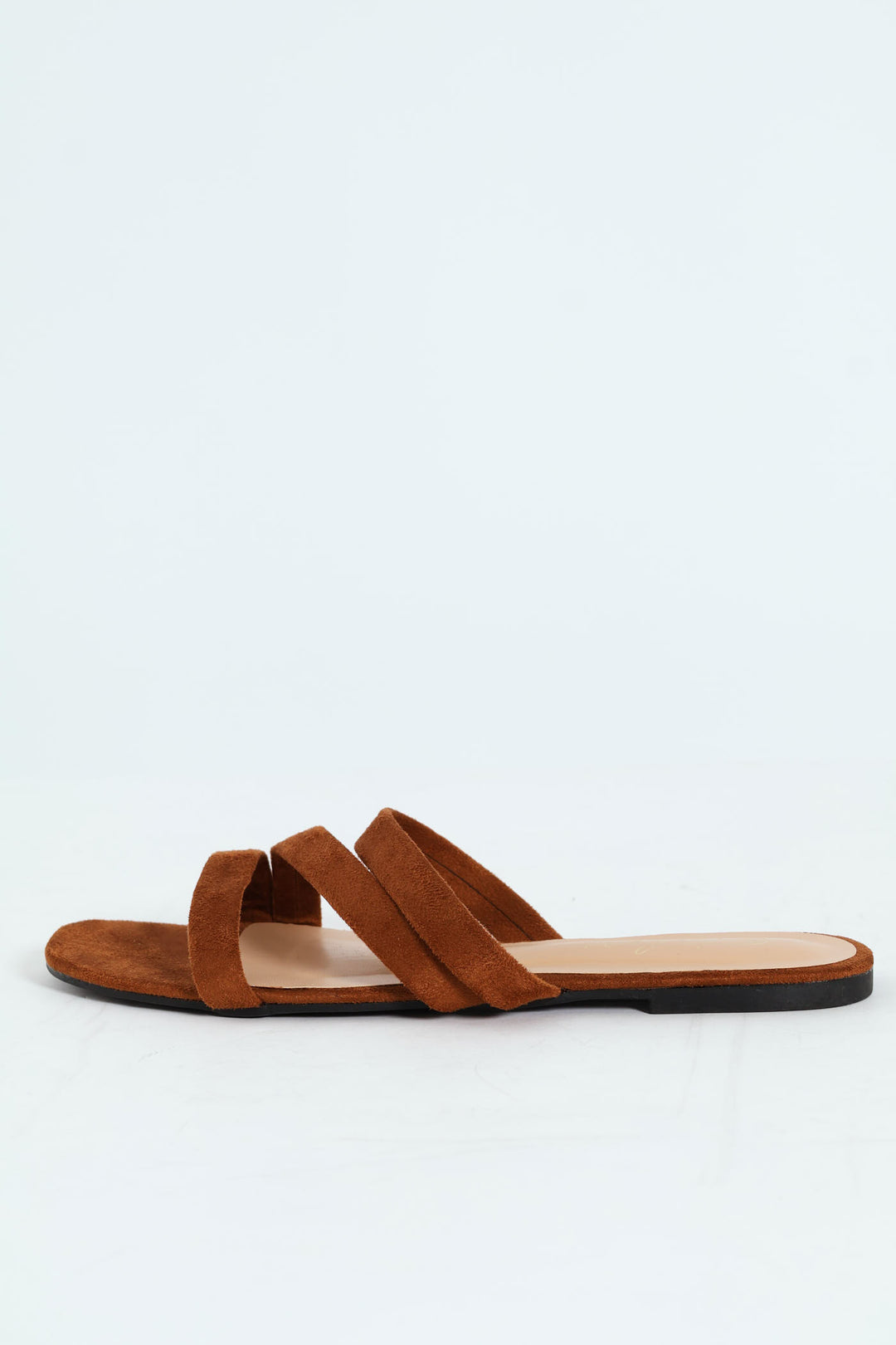 3 Strap Basic Mule Sandal - Chocolate