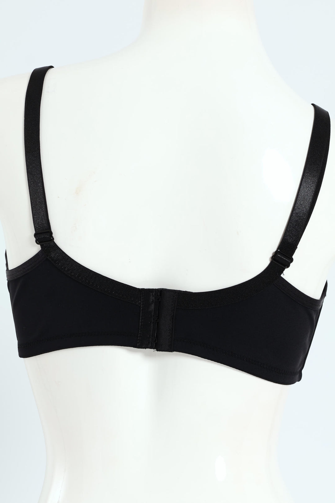 Mesh Trim Minimiser Bra - Black
