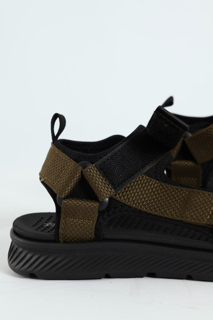 Strappy Sport Sandal - Olive
