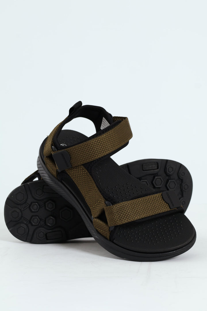 Strappy Sport Sandal - Olive