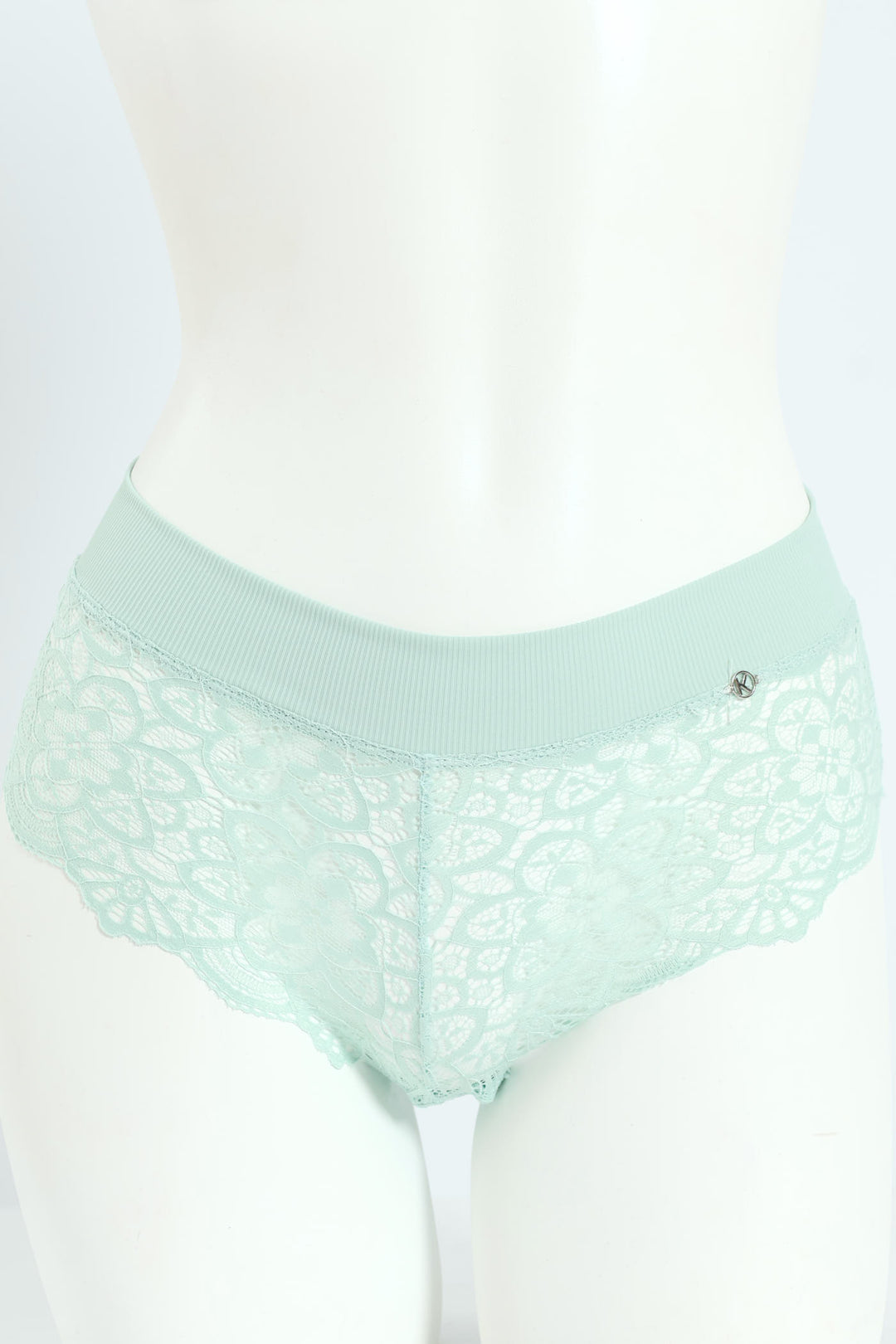 3 Pack Lace Midi Boyleg Panties - Harbour Green/Mocha Melange/Jade