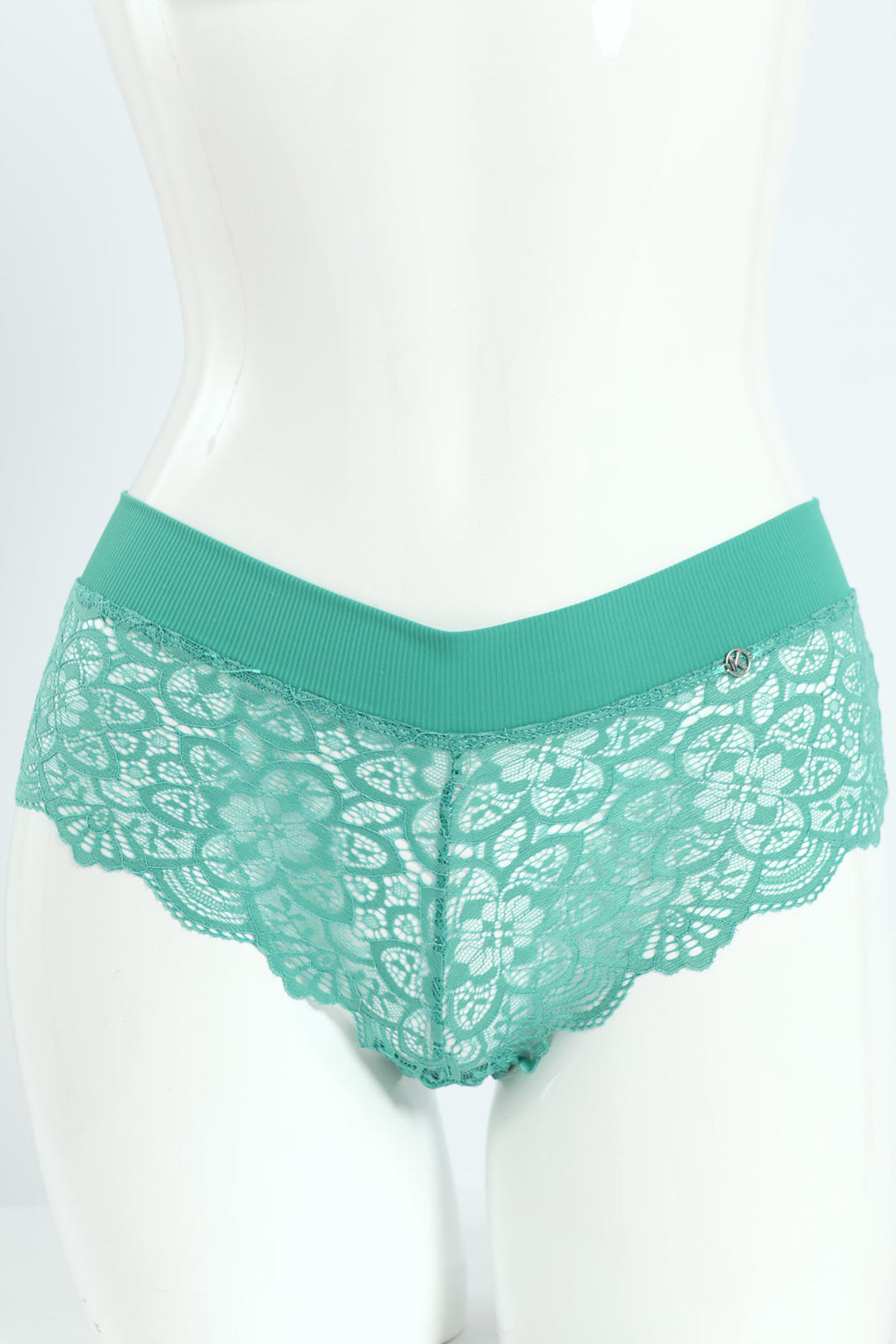 3 Pack Lace Midi Boyleg Panties - Harbour Green/Mocha Melange/Jade