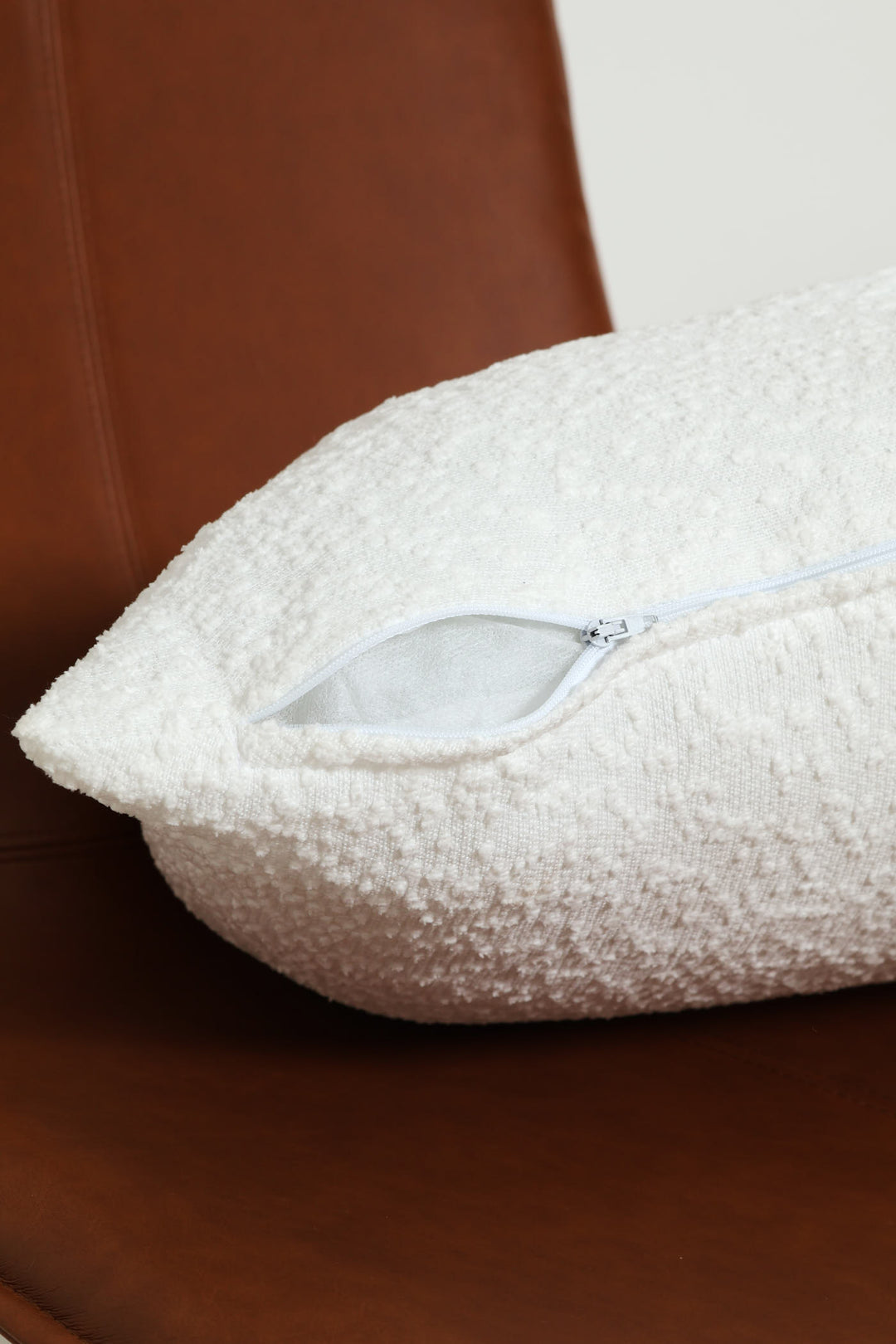 Boucle Cushion - White