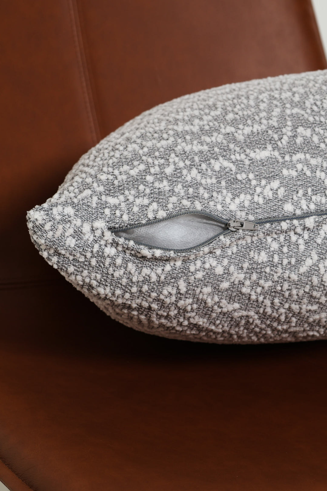 Boucle Cushion - Grey