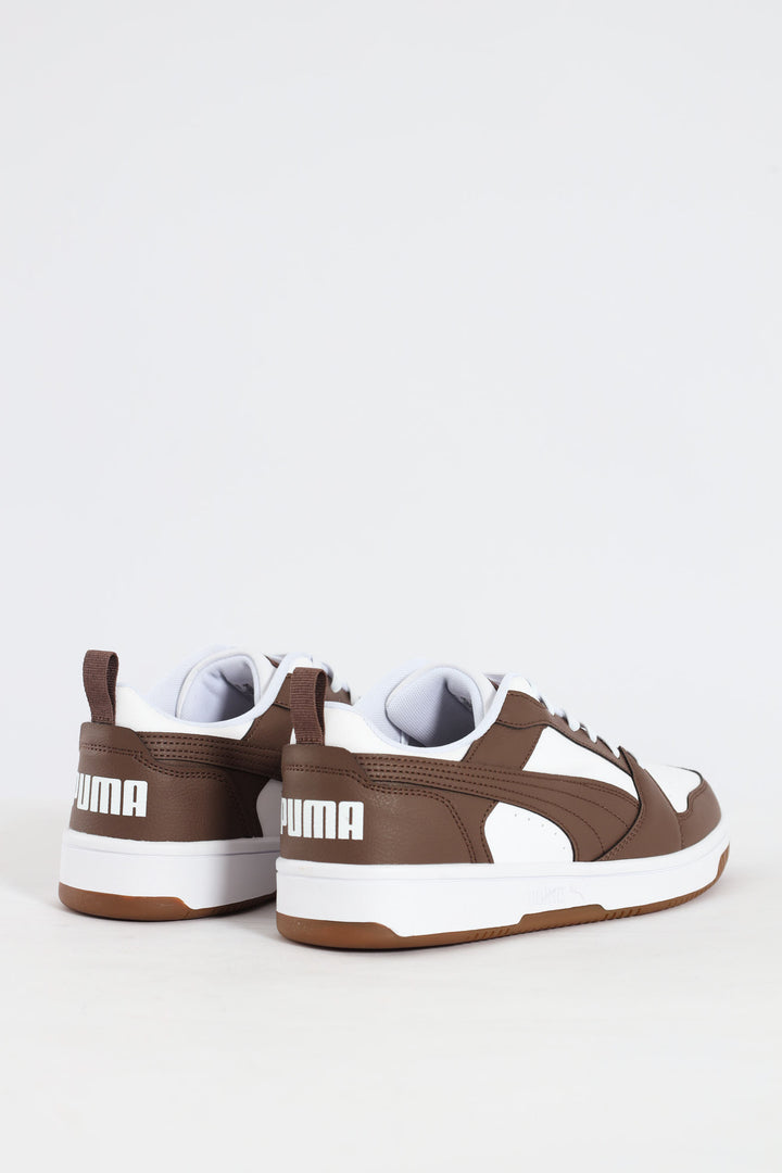 Rebound V6 Low Sneaker - Brown/White