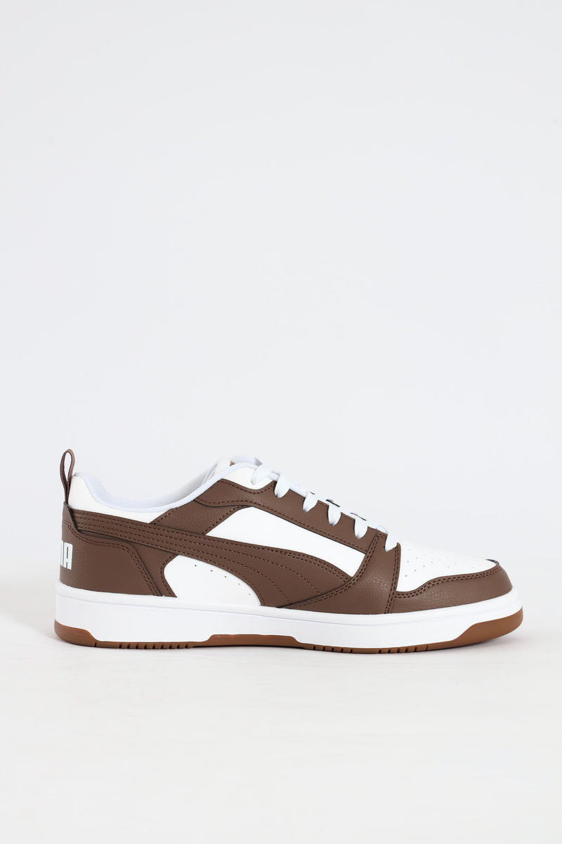 Rebound V6 Low Sneaker - Brown/White