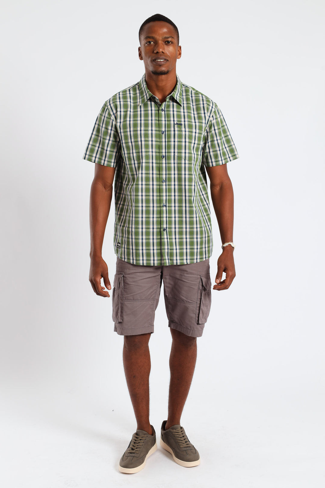 Yarn Dye Check Shirt - Green/Blue