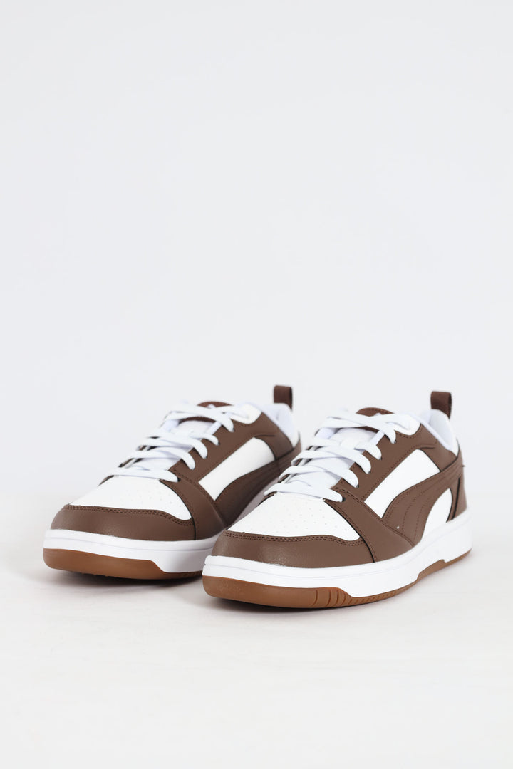 Rebound V6 Low Sneaker - Brown/White
