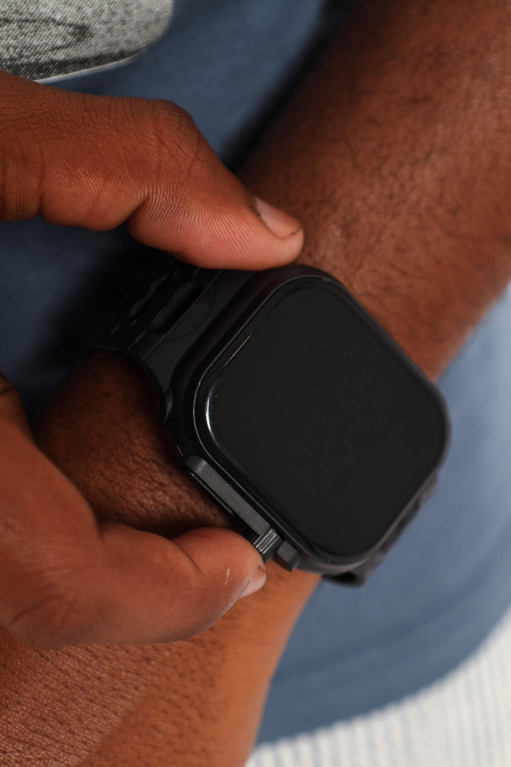 Pre-Boys Boys Rectangle LED Watch - Black