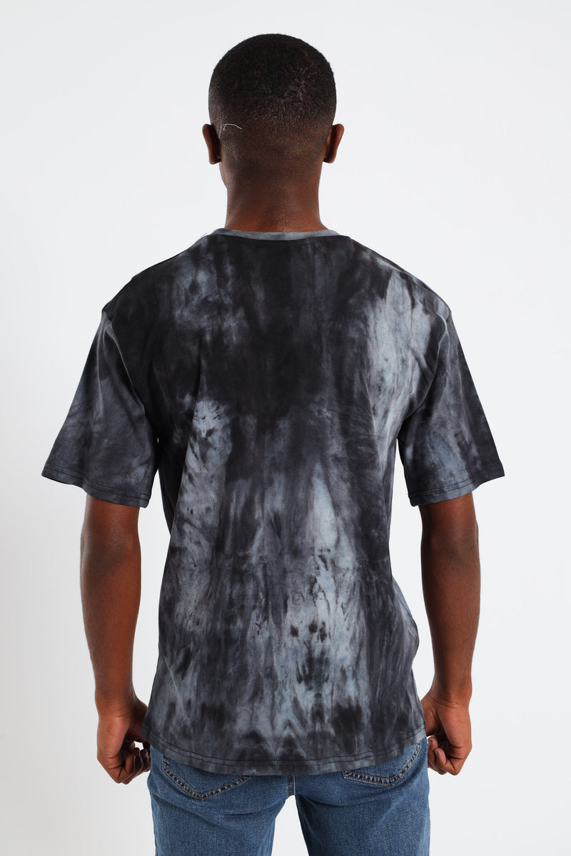 Boys Spectra Dye Oversized Brooklyn T-Shirt - Black