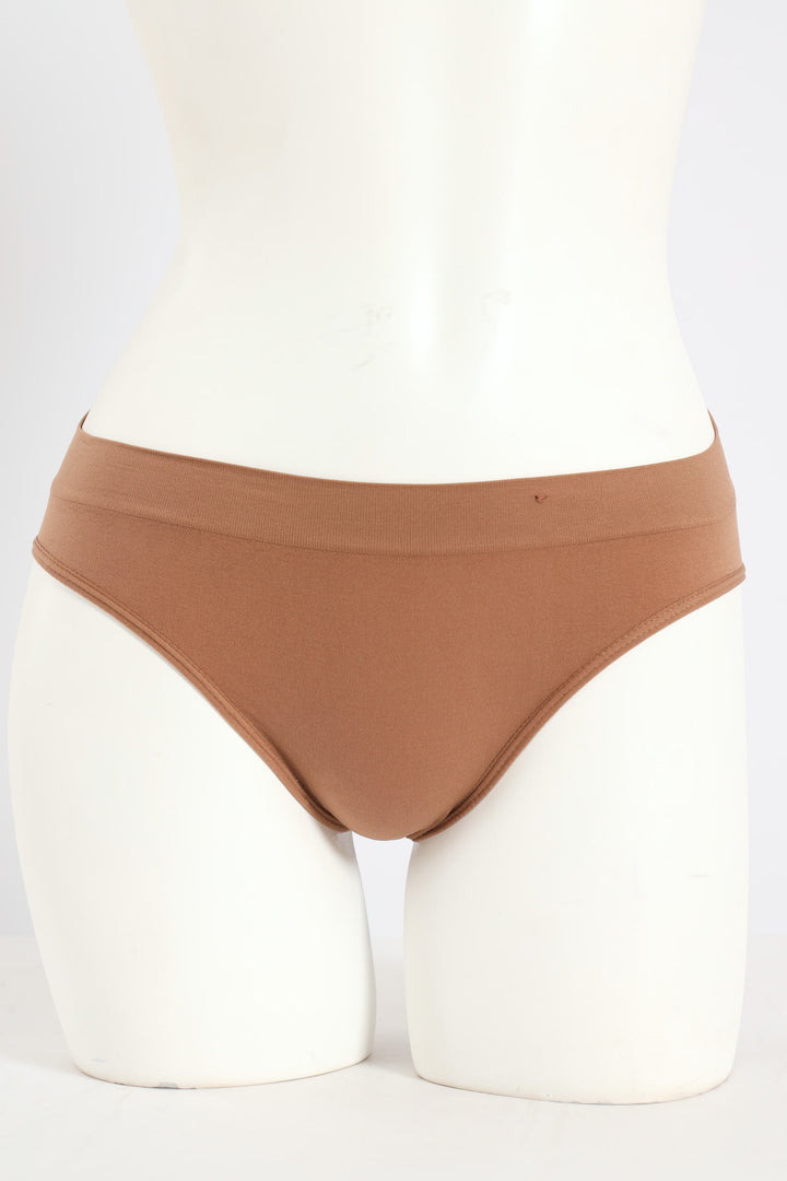 3 Pack Bikini Panties - Mocha/Voilet/Black