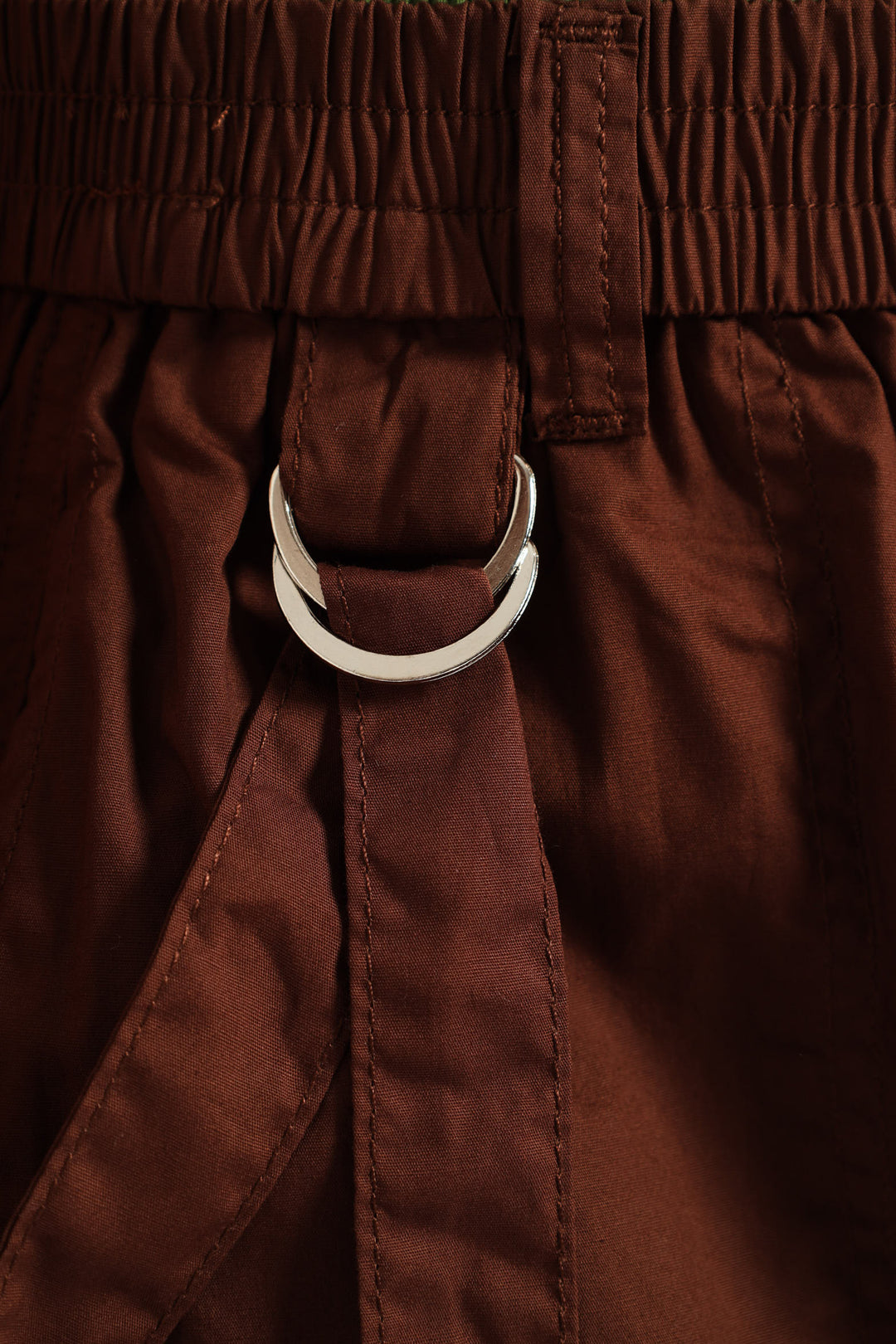 Girls Poplin Cargo Skirt - Brown