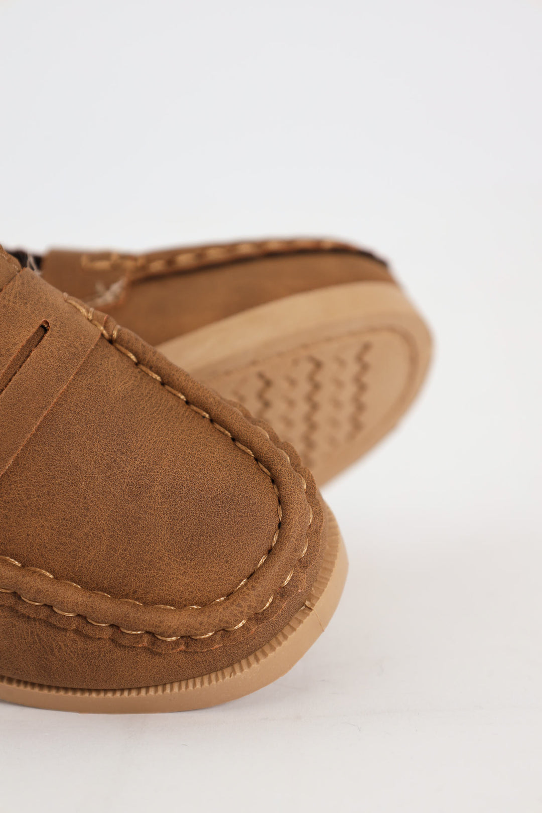 Pre-Boys Moccasin Slip On - Brown