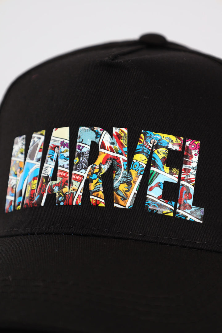 Pre-Boys Marvel Cap - Black