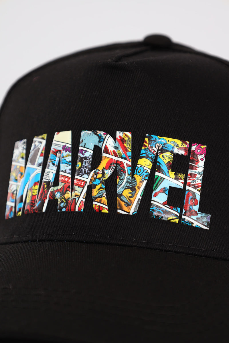 Pre-Boys Marvel Cap - Black