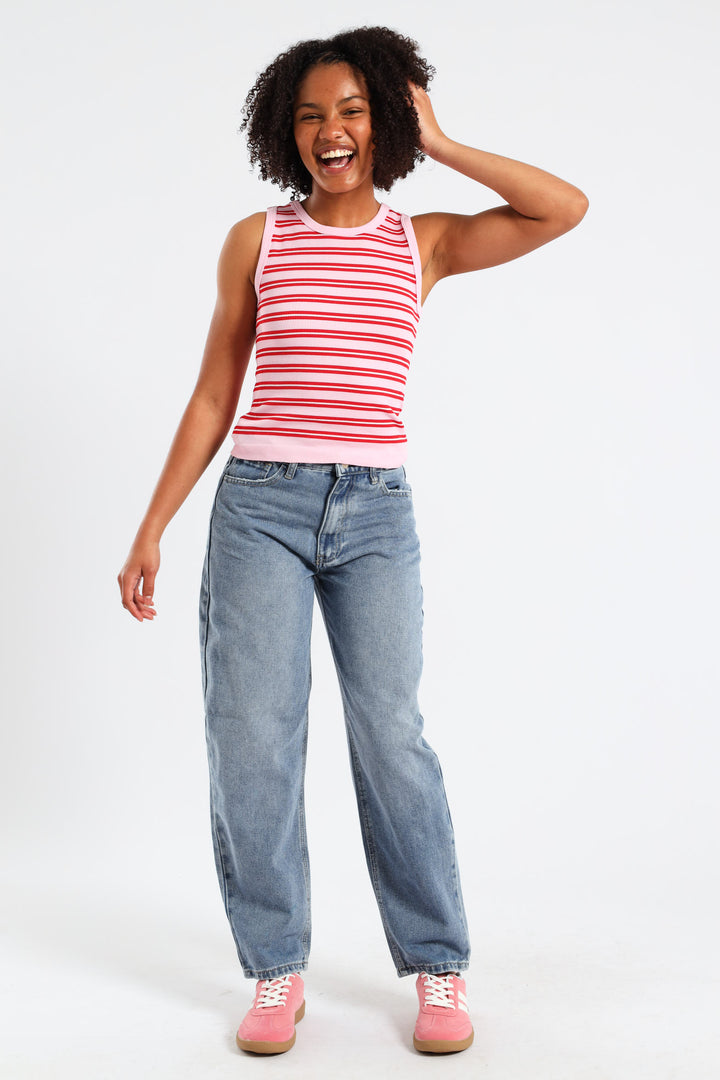 Girls Balloon Fit Denim - Dark Blue