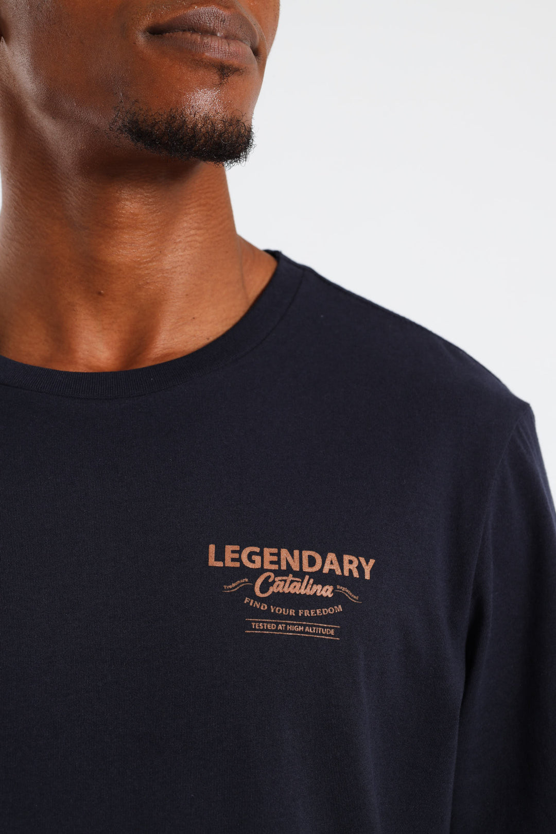 Catalina Front & Back Tee - Navy