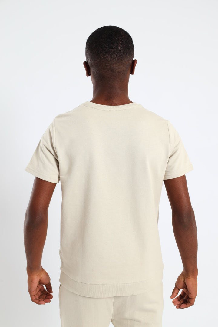 Boys Jet Setter Top - Light Stone