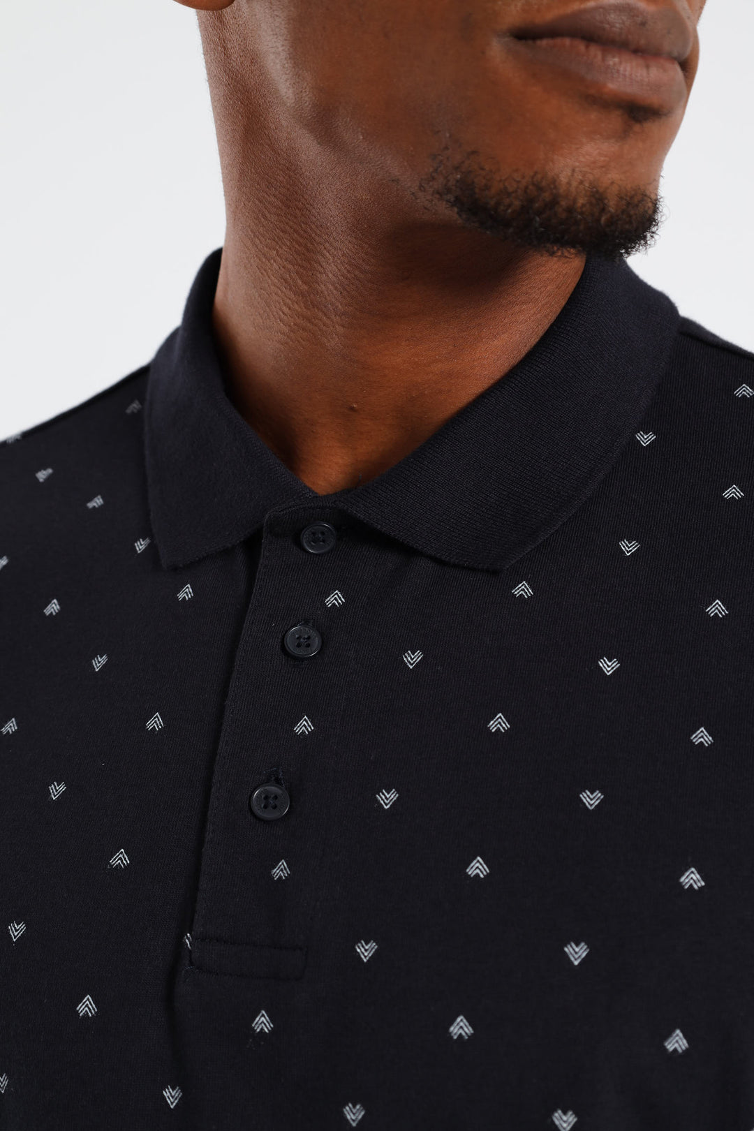 Arrowhead Print Golfer - Navy