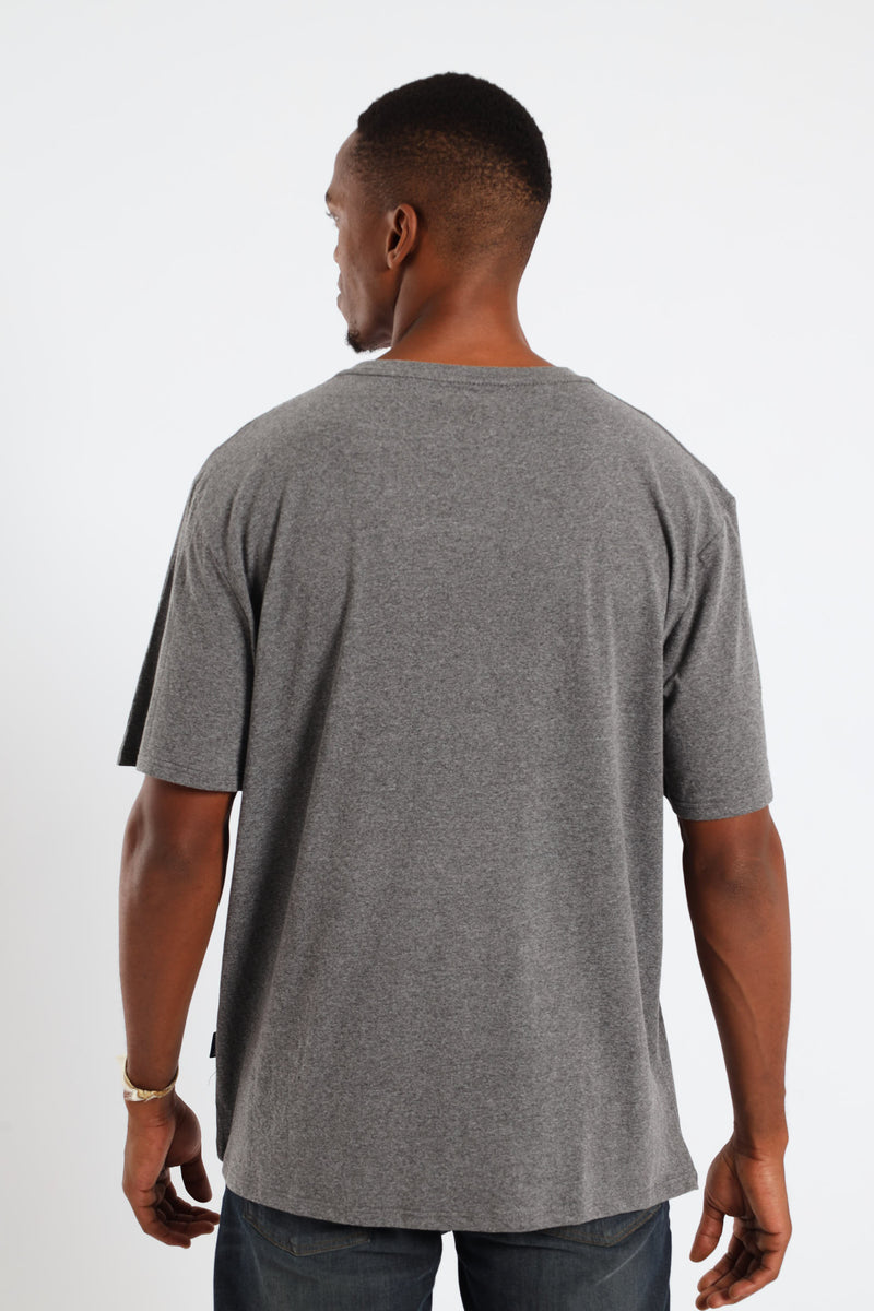 Camper Road Trip Photo Tee - Charcoal Melange