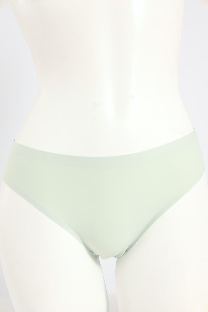 3 Pack Seamless Bikini Panties - Floral/Green/Blue