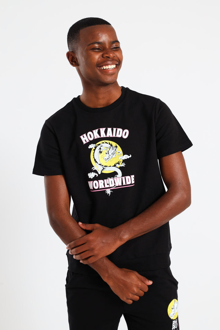 Boys Hokkaido Fleece Crew Top - Black