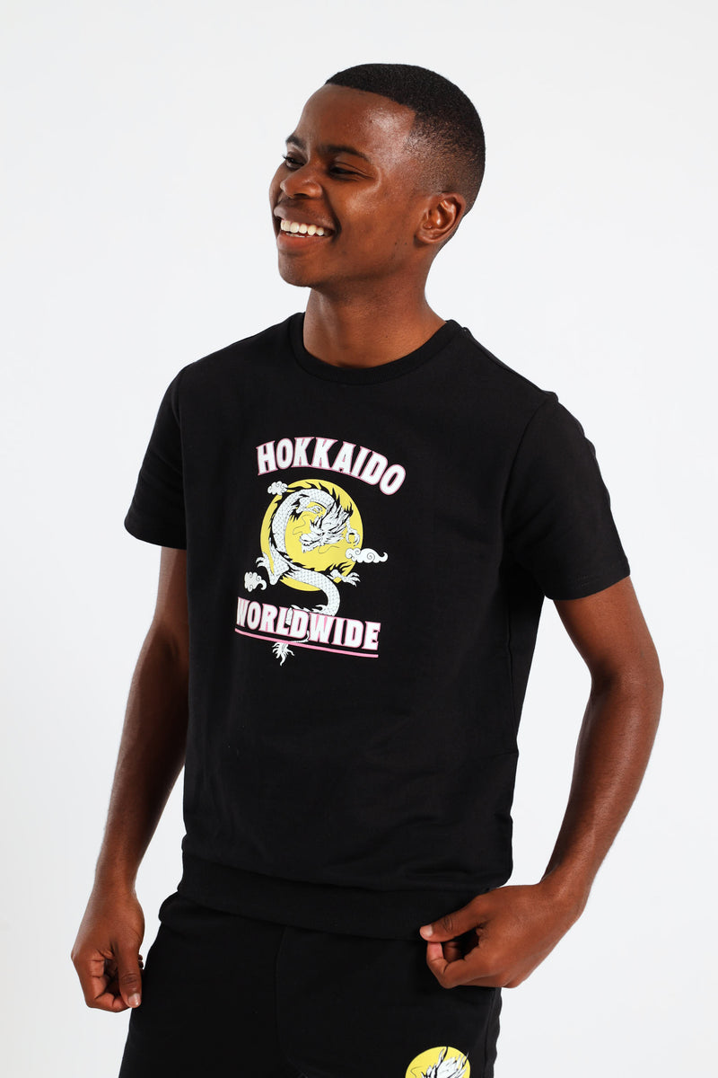 Boys Hokkaido Fleece Crew Top - Black