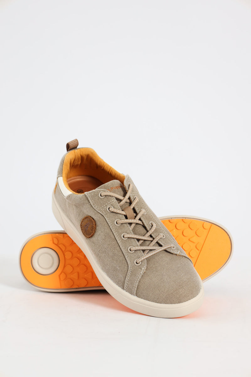 Atlas Comfort Canvas Sneaker - Beige