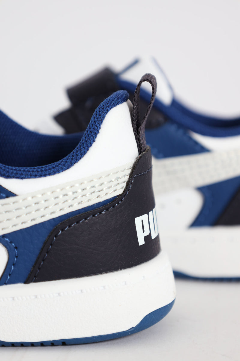 Pre-Boys Rebound V6 Lo Sneaker - White/Black