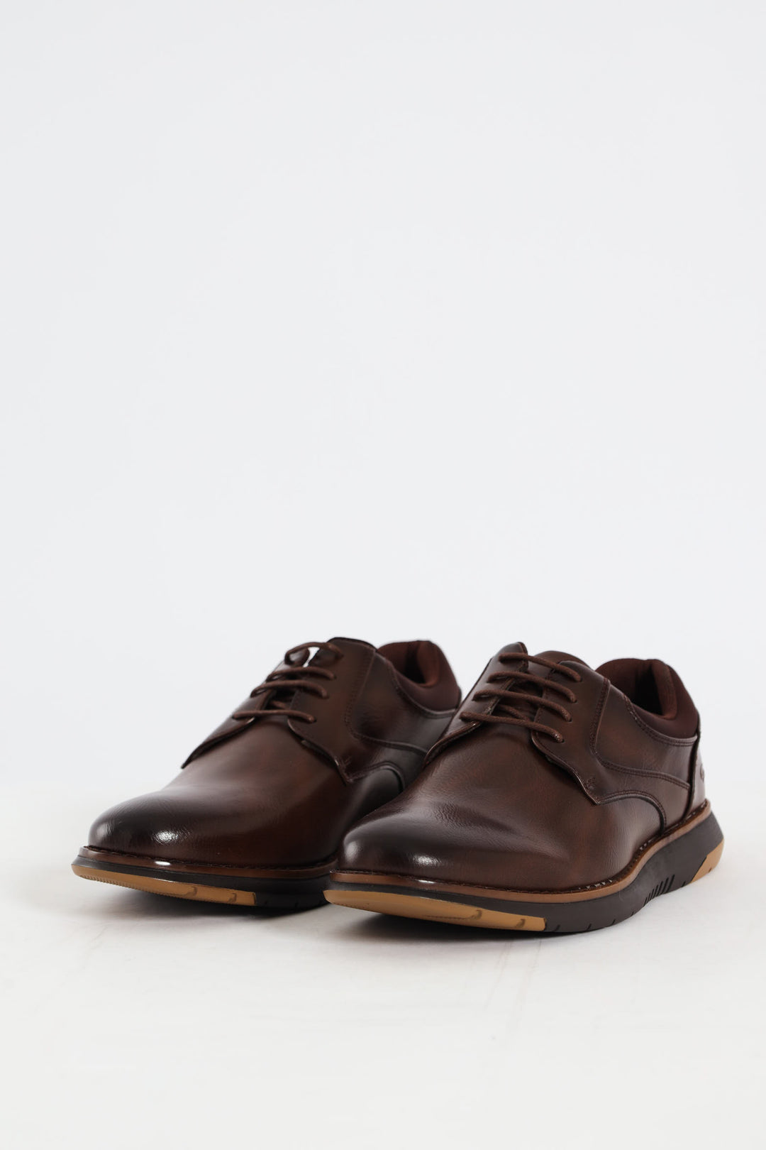 Padded Collar Smart Casual Shoe - Brown