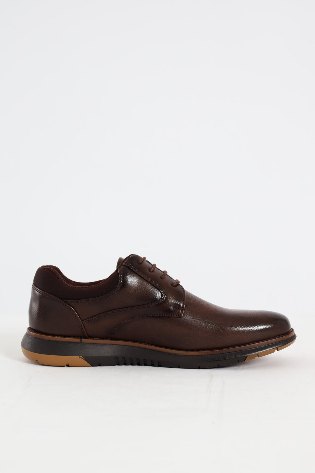 Padded Collar Smart Casual Shoe - Brown
