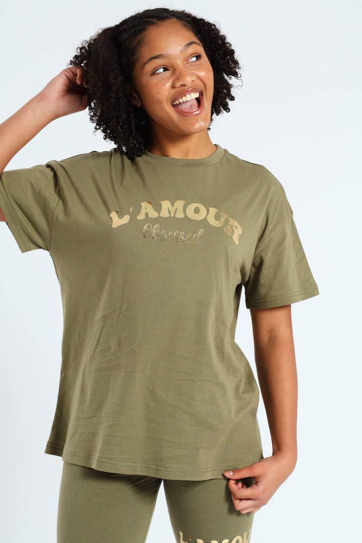 Girls Oversized Tee Sage Edgars