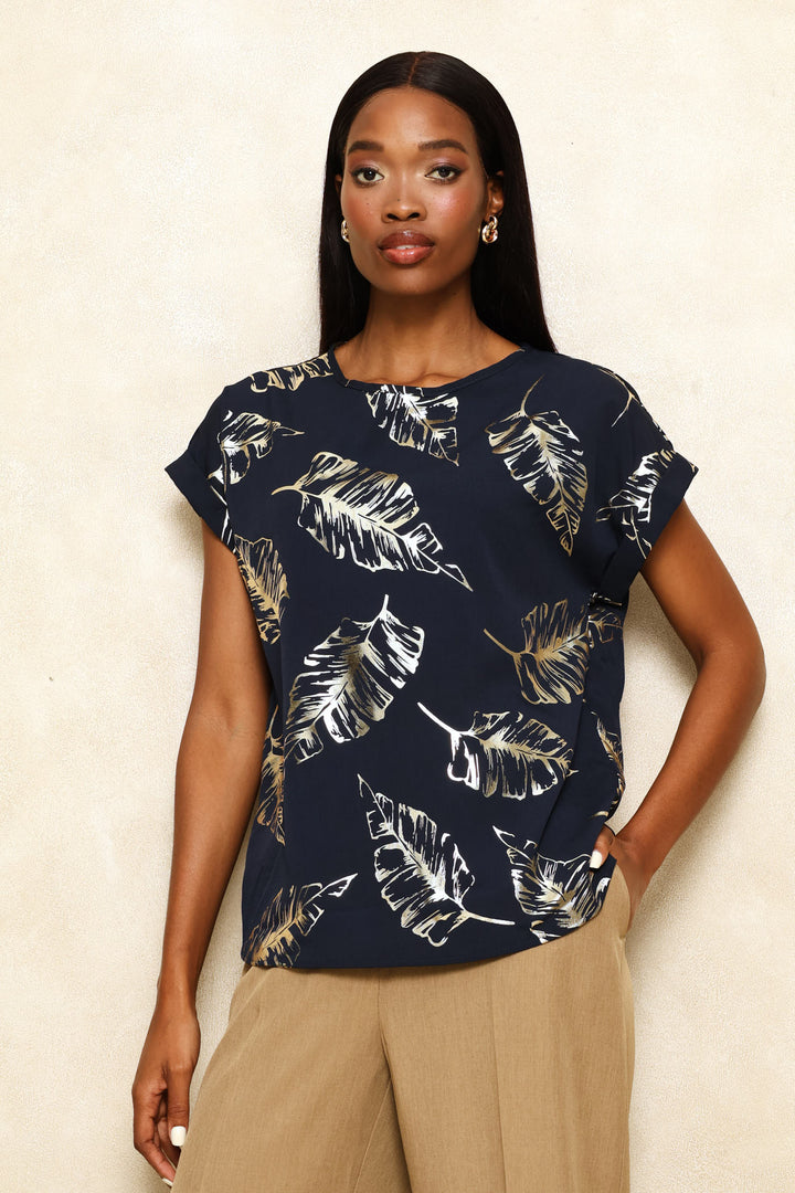 Short Sleeve Formal Tee - Dark Navy