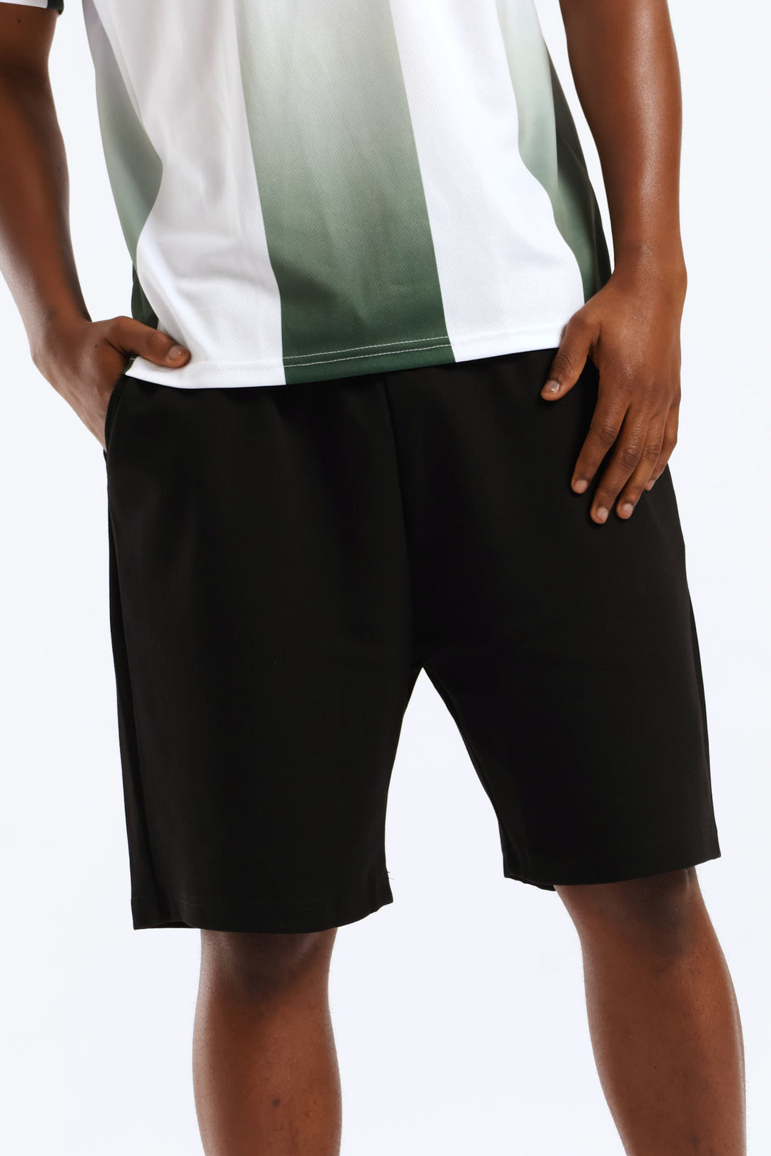 Interlock Pull On Shorts - Black