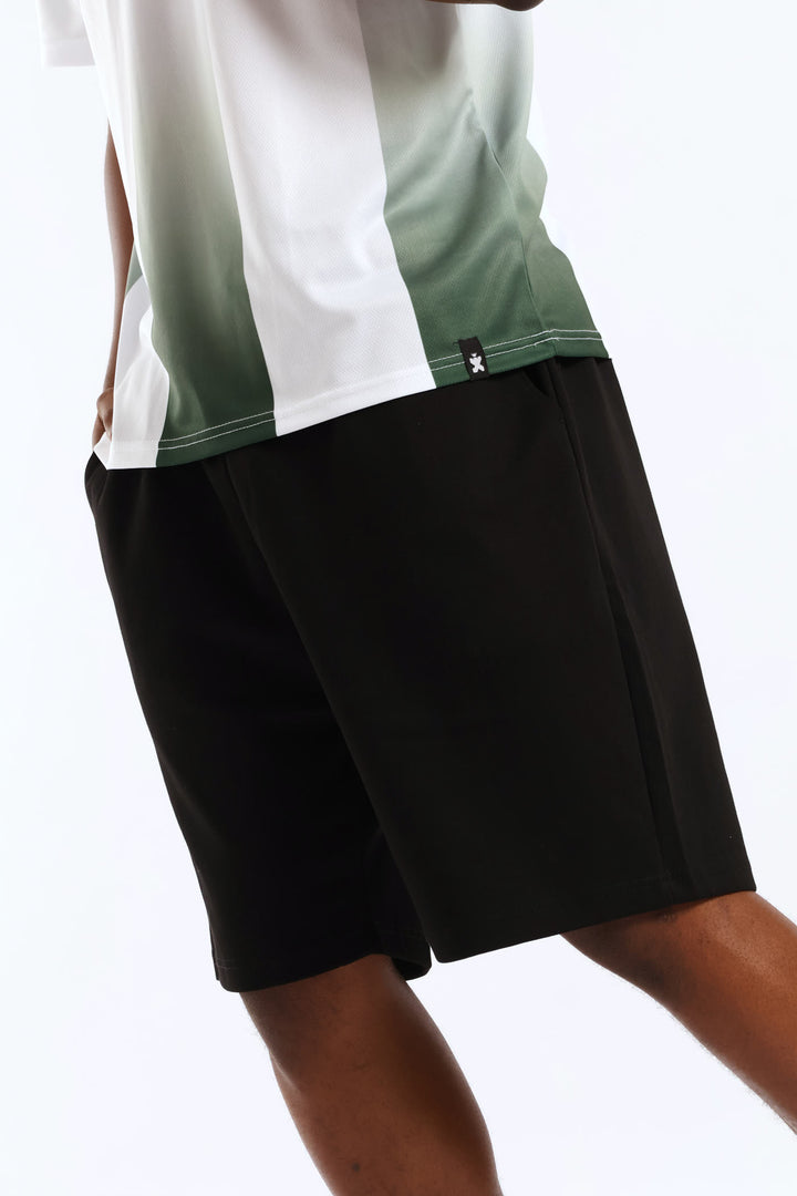 Interlock Pull On Shorts - Black