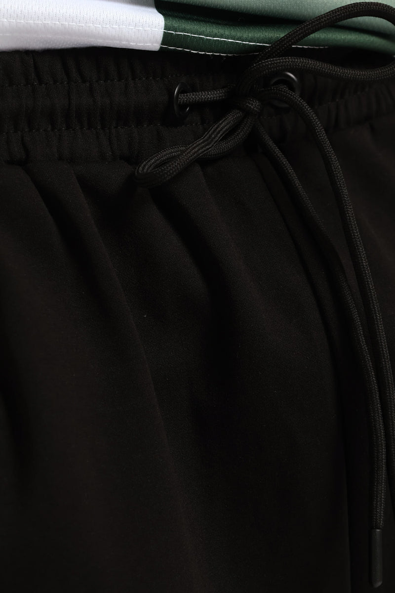 Interlock Pull On Shorts - Black