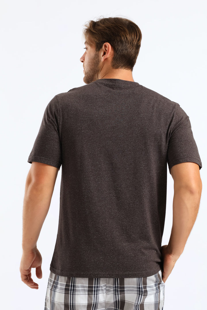 "Freedom" Pyjama Tee - Charcoal