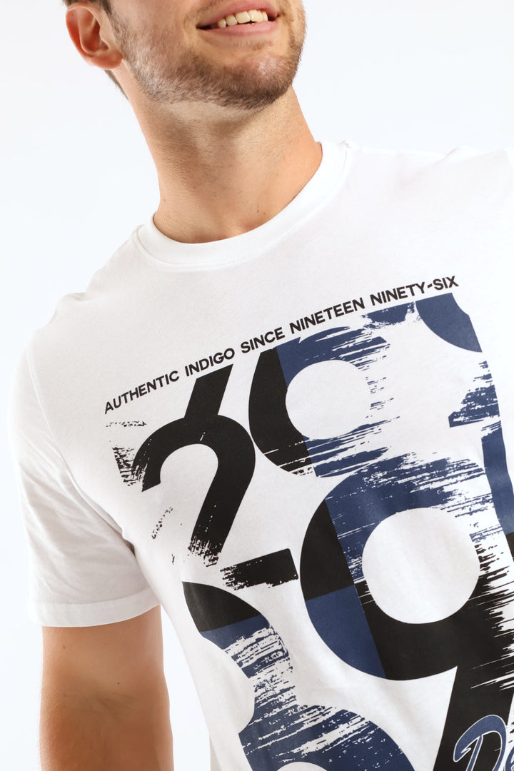 1962 Block Tee - White