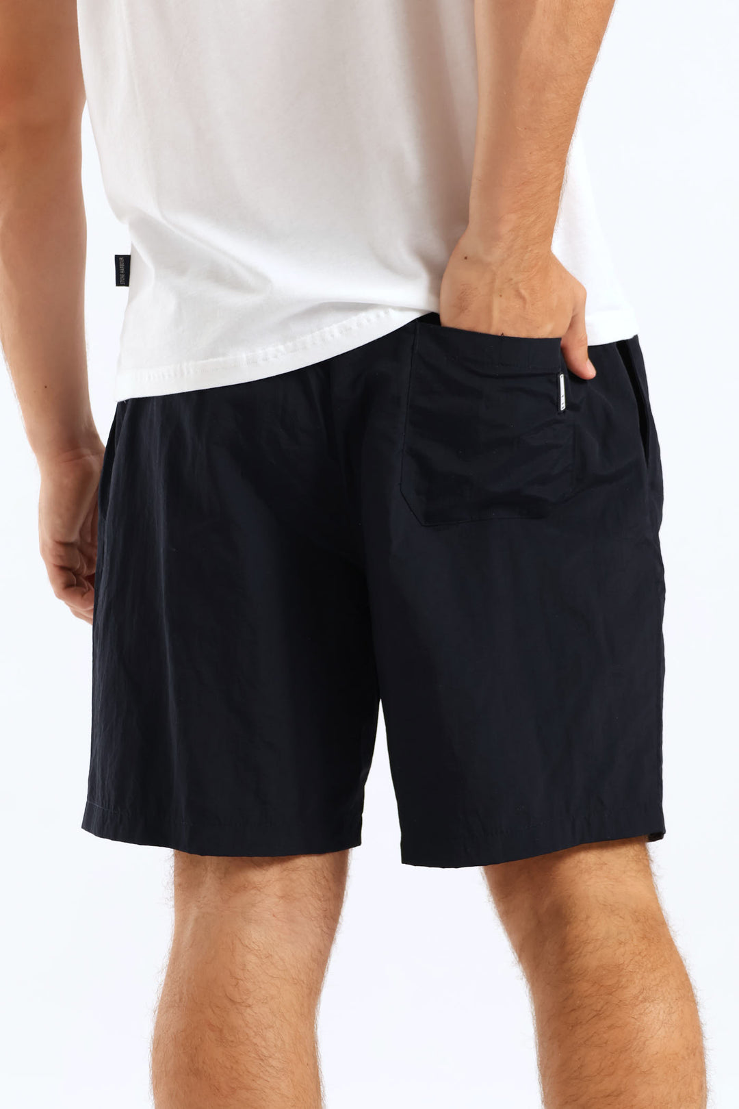 Crown Applique Swim Short - Navy