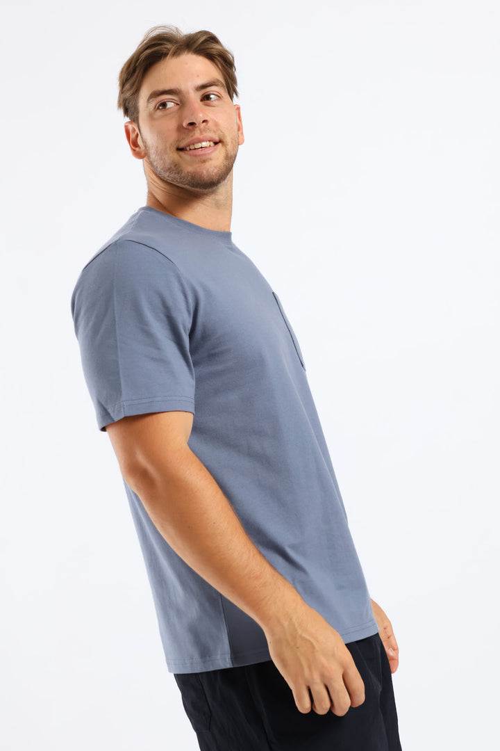 Heavy Weight Pocket Tee - Airforce